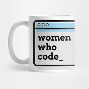 Women Who Code Blue Mug